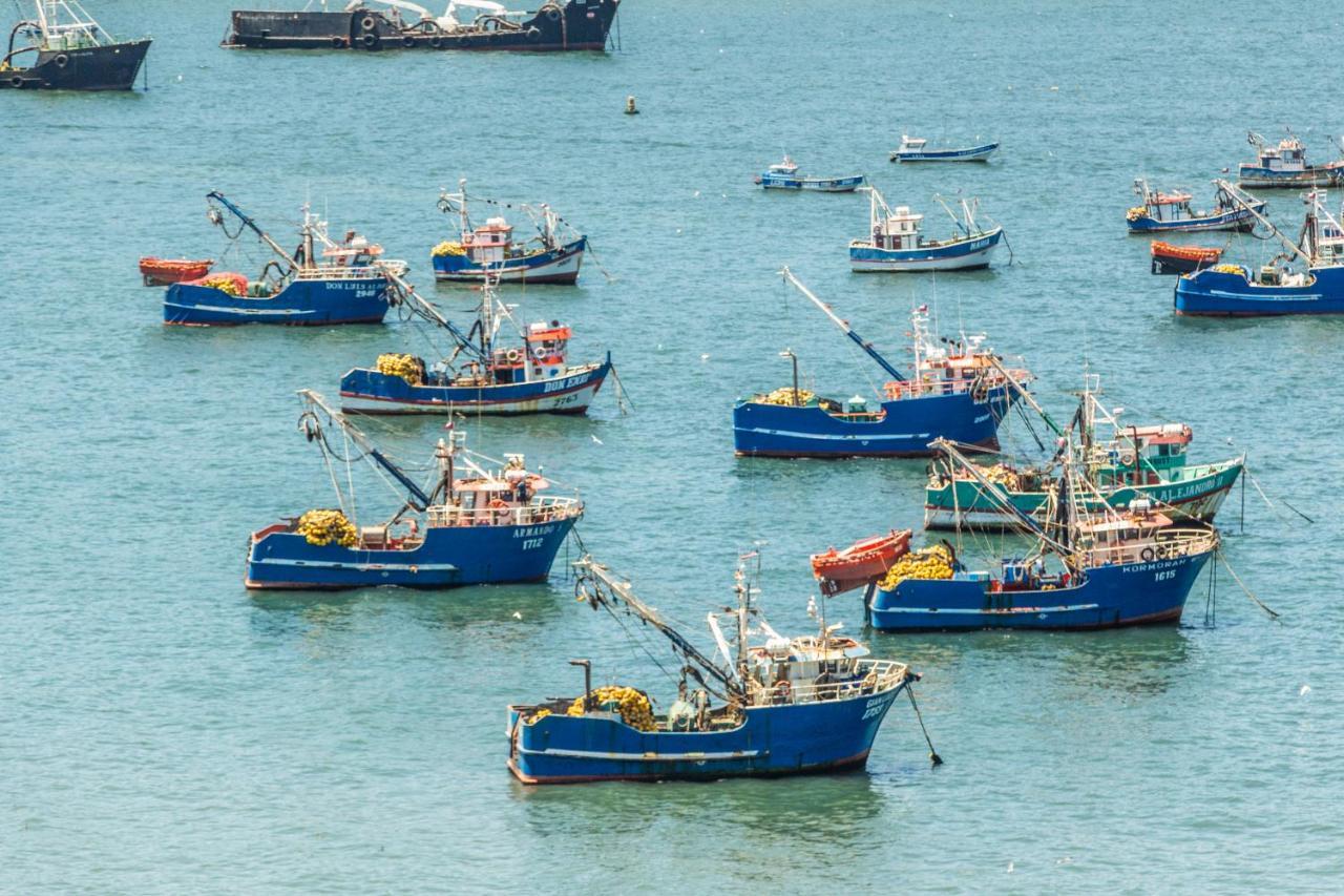 Mds Hotel Concepción Buitenkant foto Fishing boats in the harbour